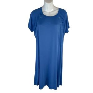 Ekouaer Women's Maternity Labor and Delivery Nursing Nightgown Size Small